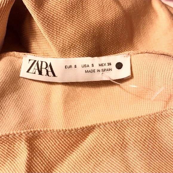 ZARA GOLD LINEN BLEND BIAS CUT RUSTIC MIDI DRESS
SIZE SMALL - Picture 9 of 11